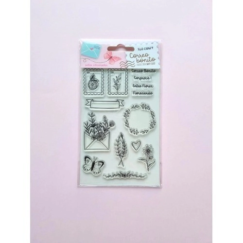 SELLO SILICONADO CRISTAL 4x6" CORREO BONITO IBICRAFT