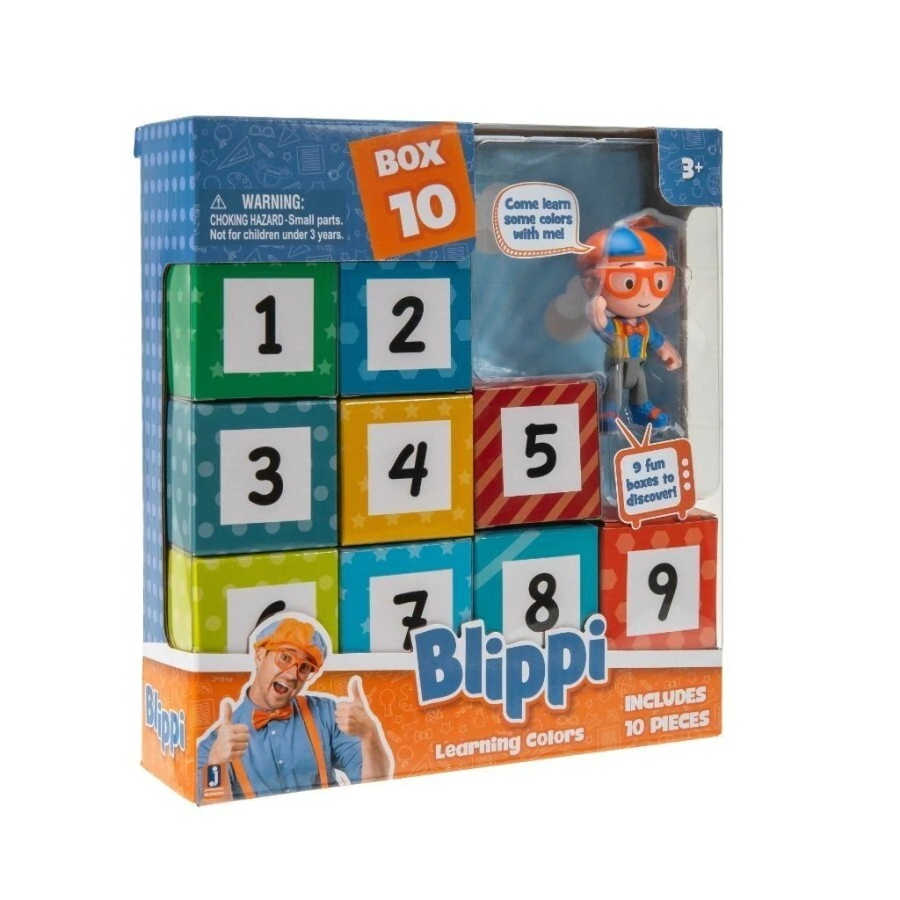 Surprise Boxes Blippi Numeros y Colores