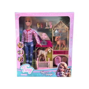 MUÑECA TINY Y SU GRANJA 28x6x32 CM
