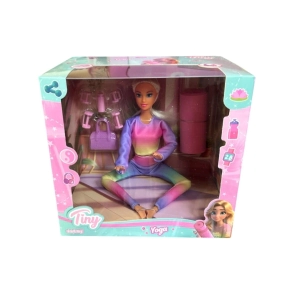 MUÑECA TINY PROFESORA DE YOGA 20x14x18 CM