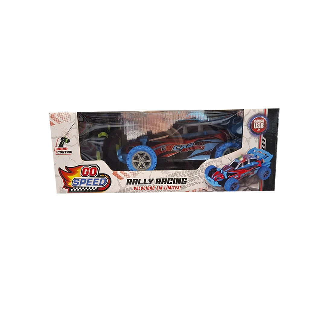 AUTO RALLY A RADIO CONTROL CARGA USB 26x16,5x10 CM
