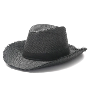 SOMBRERO COWBOY CON CINTA 38x32CM SKORA