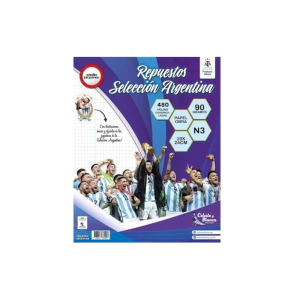 REPUESTO 480 HOJAS N3 CUADRICULADO SELECCION ARGENTINA