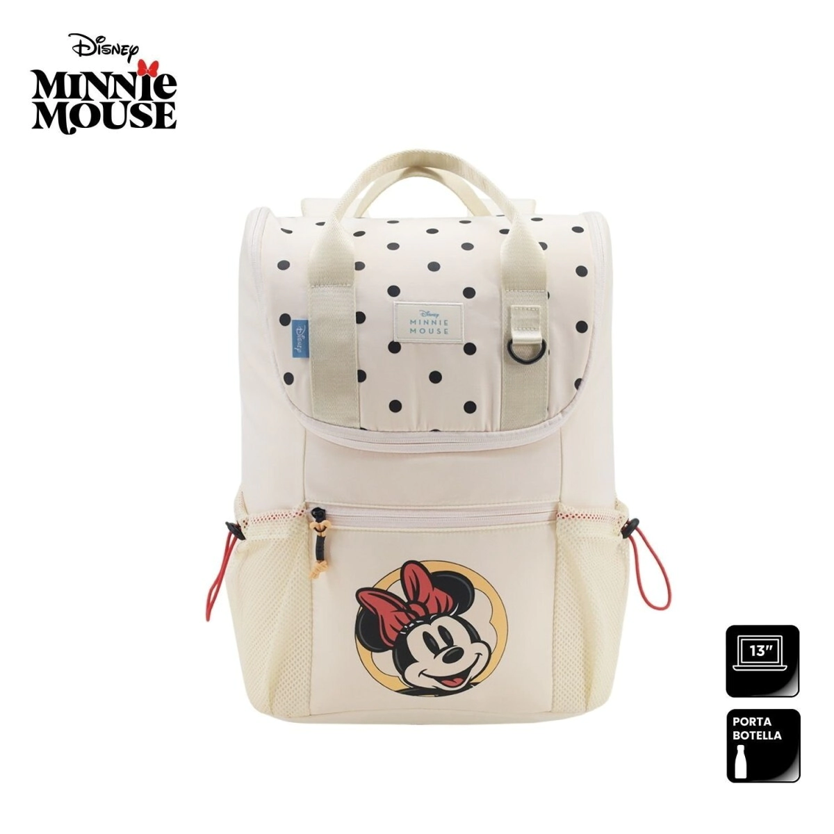 MOCHILA DISNEY MINNIE CREMA