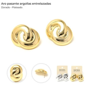ARO PASANTE ARGOLLAS ENTRELAZADAS SKORA
