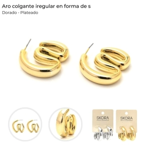 ARO COLGANTE IRREGULAR EN FORMA DE S SKORA