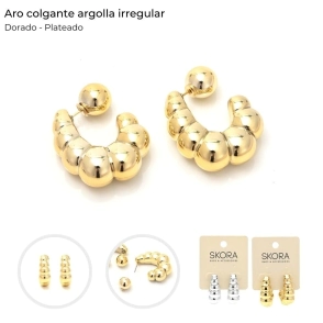 ARO COLGANTE ARGOLLA IRREGULAR SKORA