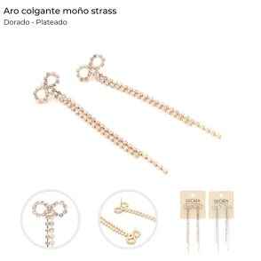 ARO COLGANTE MOÑO STRASS SKORA