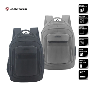 MOCHILA UNICROSS PORTANOTEBOOK 20" NEGRO