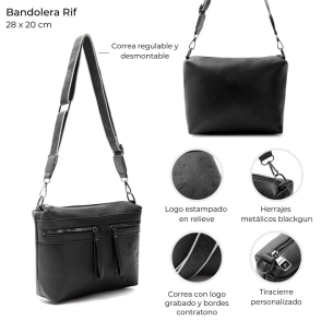 BANDOLERA RIF CORREA DE CINTA 28x20 SKORA