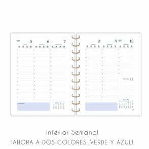 AGENDA N°8 SEMANAL TAPA DURA ETERNITY CLASICA ESPIRAL NORPAC