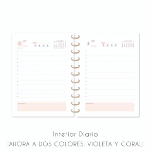 AGENDA N°8 DIARIA TAPA SEMI RIG. FANTASIA ESPIRAL NORPAC