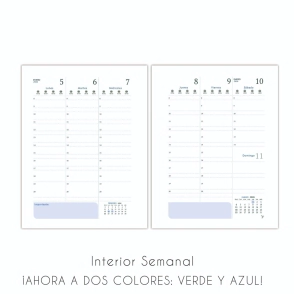 AGENDA N°8 SEMANAL MARROQUI CON CIERRE Y ANILLA NORPAC