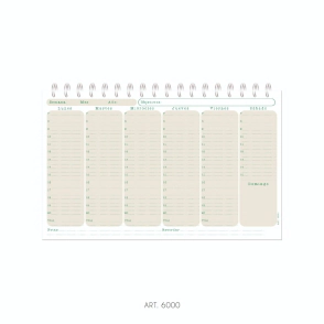 PLANNER SEMANAL PERPETUO 27X16 CM NORPAC