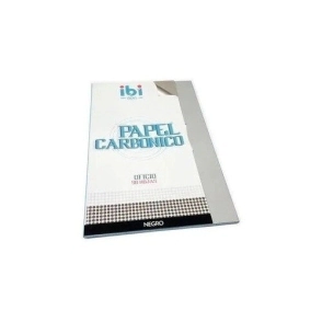 PAPEL CARBONICO OFICIO NEGRO SOBRE x50 HOJAS IBICO