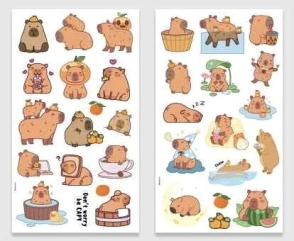 BOTTLE STICKER CAPYBARA