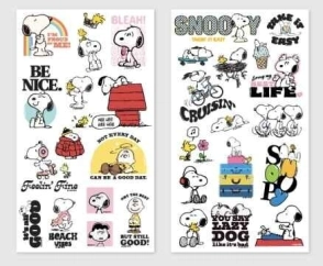 BOTTLE STICKER SNOOPY