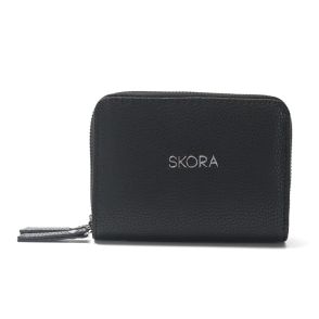 BILLETERA DOBLE CIERRE RIF 13x10 CM SKORA NEGRO