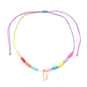 COLLAR CANUTILLOS CON DIJE CARACOLA SKORA