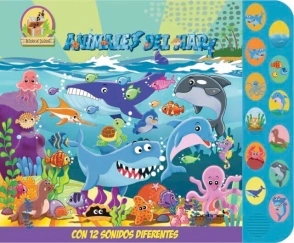 LIBRO TESORO DE SONIDOS ANIMALES DEL MAR - CON SONIDO