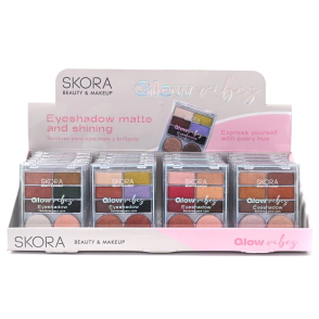 SOMBRAS PARA OJOS COMBINADAS X6 TONOS SKORA