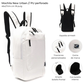 MOCHILA NEW URBAN PU 46x27x14 CM 18" WANDERLUST