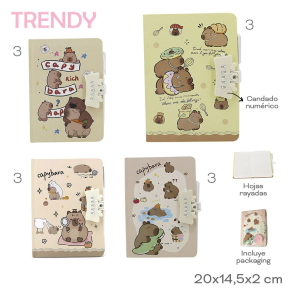 DIARIO INTIMO CAPYBARA TRENDY