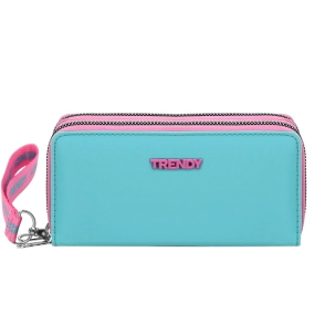 BILLETERA FICHERO TRENDY CELESTE