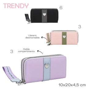 BILLETERA FICHERO TRENDY NEGRO