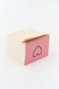 BLOCK FW DE NOTAS DE ESCRITORIO MINIMAL 7,5X7,5 CM