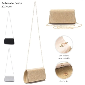 SOBRE DE FIESTA CON CADENA DESMONTABLE 20x10 CM SKORA