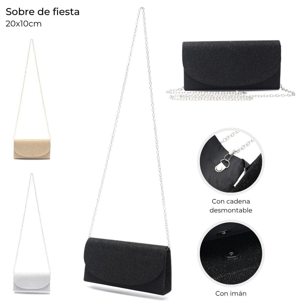 SOBRE DE FIESTA CON CADENA DESMONTABLE 20x10 CM SKORA