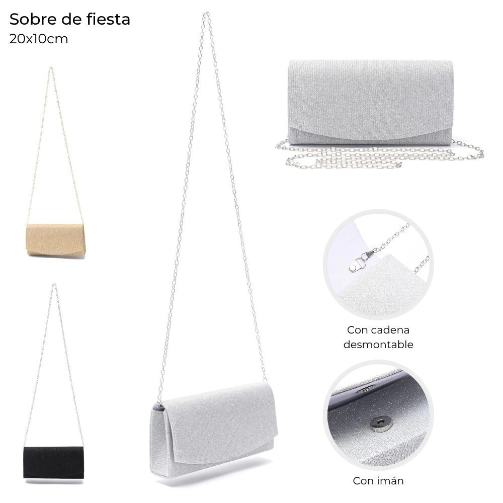 SOBRE DE FIESTA CON CADENA DESMONTABLE 20x10 CM SKORA