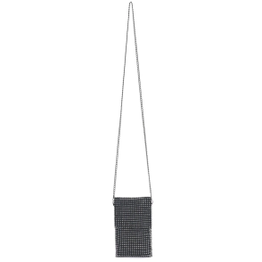 BANDOLERA STRASS CON CORREA DE CADENA 19x12 CM SKORA