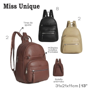 MOCHILA MISS UNIQUE BEIGE