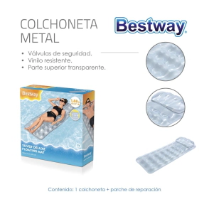 INFLABLE COLCHONETA METAL 188x71 CM BESTWAY