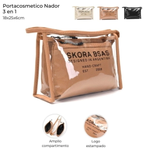 PORTACOSMETICO NADOR 3 EN 1 SKORA