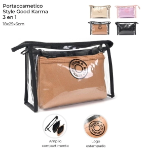 PORTACOSMETICO STYLE GOOD KARMA 3 EN 1 SKORA