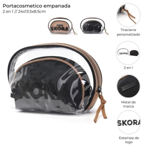 PORTACOSMETICO EMPANADA 2 EN 1 SKORA