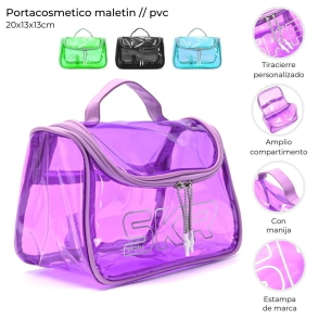 PORTACOSMETICO MALETIN PVC SKORA 20x13x13 CM
