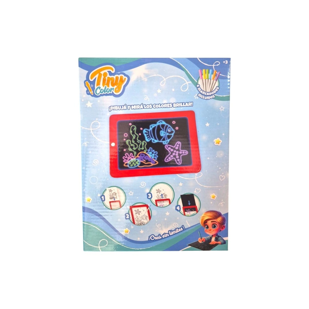 TABLET DE DIBUJO LED 3D TINY 20x2,5x26,3 CM