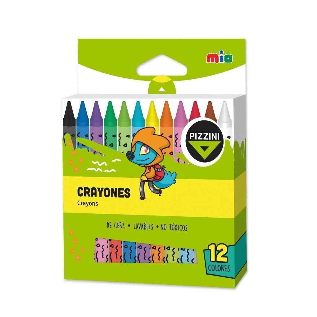 Crayon 9x0,8 cm lavable Pizzini