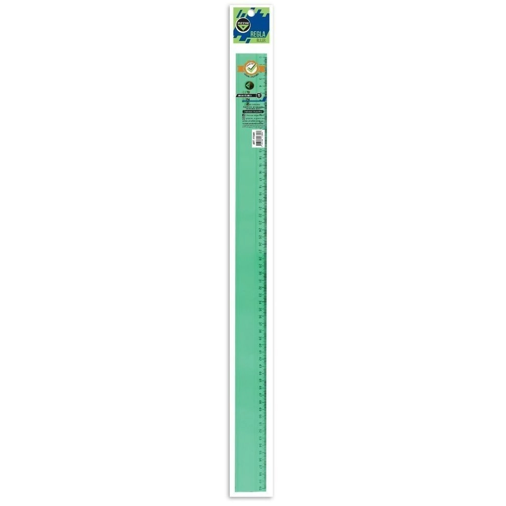 Regla Estudio 60cm verde Pizzini