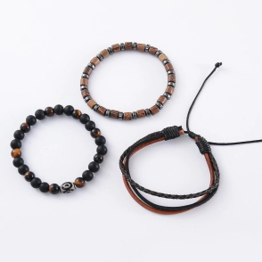 SET PULSERAS HOMBRE TRENDY