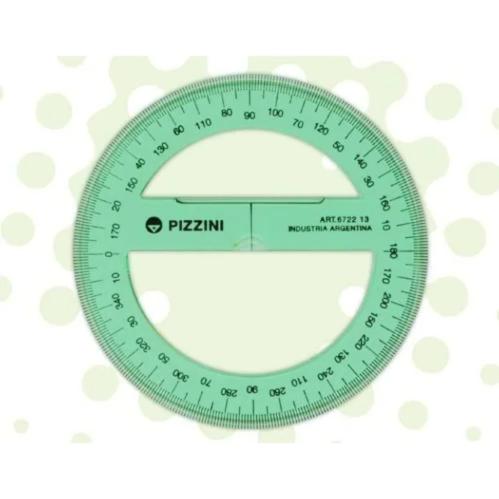 Transportador estudio 360 x10cm verde Pizzini