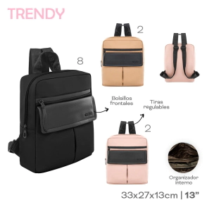 MOCHILA TRENDY NEGRO