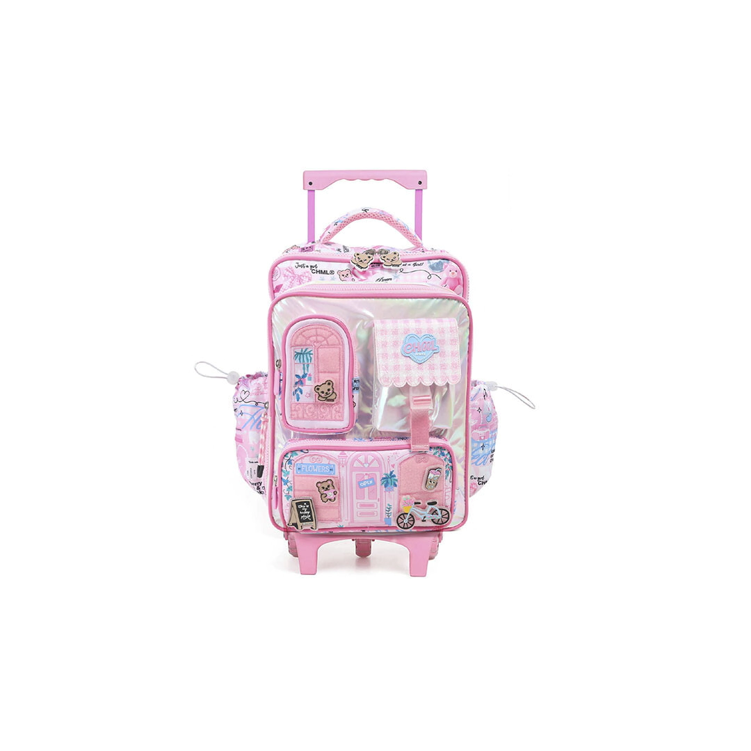 MOCHILA MY HOUSE CARRO 17" MY COLLECTION PINK CHIMOLA