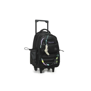 MOCHILA PUFFY AND SHINY CARRO 18" CHIMOLA BLACK