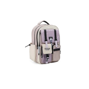 MOCHILA BOLD COLORBLOCK ESPALDA 17" CHIMOLA NUDE