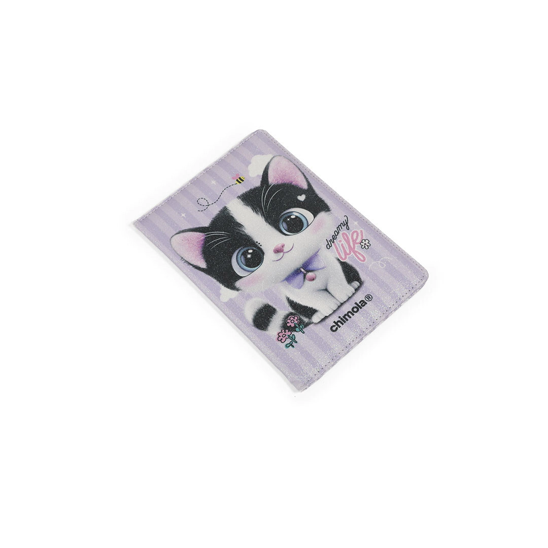 LIBRETA A5 GLITTER CAT CHIMOLA